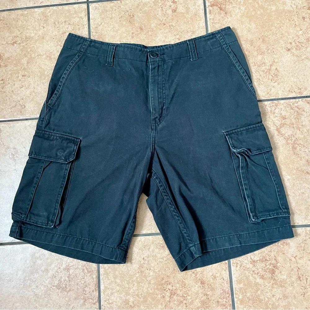 Faded Glory Black Cargo Shorts with Classic Design - Picture 1 of 6